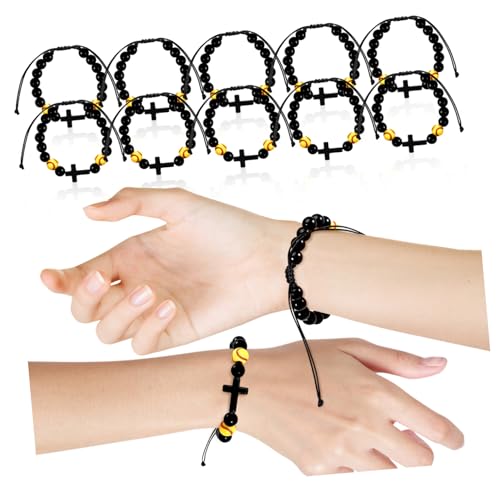 ERINGOGO 12 Stück Teiliges Verstellbares Softball Armband mit Acryl Perlen Sportarmband für und Partygeschenke Robustes Handgelenkschmuck für Damen und Herren Einstellbar von ERINGOGO