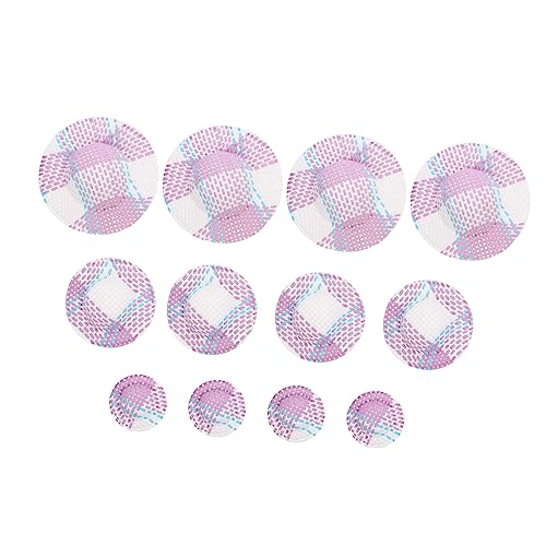 ERINGOGO 12 Stück bunt gestreifter Hut Mini-Kappe Mini-Hut Puppenkleidung Hut doll Accessories Puppenhut Deckel strickzubehör Puppe DIY zubehör Miniatur-Hut- Papier Lavender von ERINGOGO