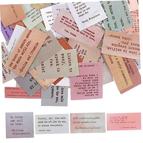 ERINGOGO 120Stücke Inspirierende Zitate Aufkleber für Scrapbook und Journal wasserdichte DIY Sticker zur Dekoration von Notizbüchern Karten und Geschenken Hochwertige von ERINGOGO