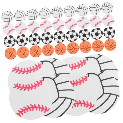ERINGOGO 120stücke Teiliges Sportball-Aufkleber Für Geburtstagsfeiern Selbstklebende Dekorationen Für Sportmottopartys Fußball Basketball Volleyball Baseball Sticker Für Scrapbooking ERINGOGO 120stücke Teiliges Sportball-Aufkleber Für Geburtstagsfeiern Selbstklebende Dekorationen Für Sportmottopartys Fußball Basketball Volleyball Baseball Sticker Für Scrapbooking von ERINGOGO