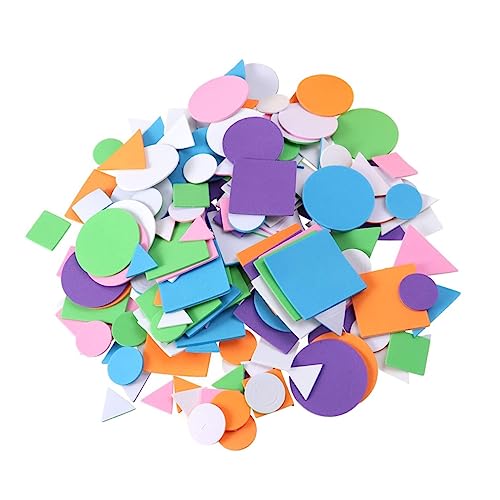 ERINGOGO 1250stücke Eva Geometrische Formen Aufkleber Selbstklebende Sticker Für Junge Mädchen Bunte Bastelmaterialien Für Schule Zufällige Und Farben von ERINGOGO