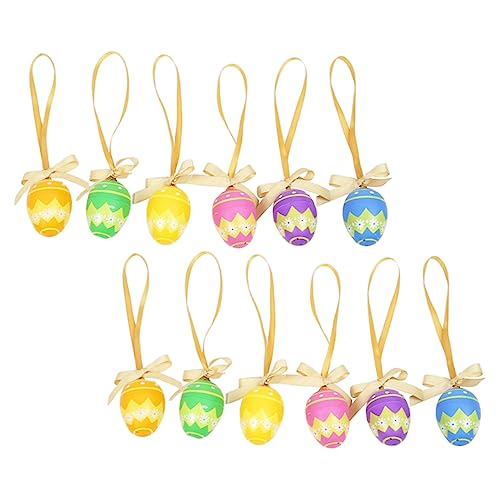 ERINGOGO 12St Osterei-Anhänger für Partytüten Stuffer Kleinkindspielzeug Dekorationen dekorationsset für ostereier exquisites Osterei- Osterei hängende Dekoration Schleife ERINGOGO 12St Osterei-Anhänger für Partytüten Stuffer Kleinkindspielzeug Dekorationen dekorationsset für ostereier exquisites Osterei- Osterei hängende Dekoration Schleife von ERINGOGO