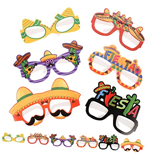 ERINGOGO 12stücke Mexikanische Fiesta Brillen Lustige Eyeglasses Für Karneval Und Foto-props Party Dekoration Für Feste Und Feiern von ERINGOGO
