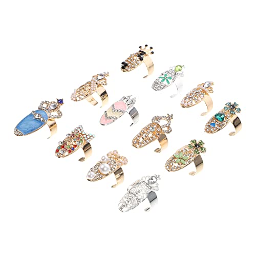 ERINGOGO 12Stücke Nail Art Ringe Für Nagelkunst Verzierung Maniküre Charms Knöchel Ringe Verschiedene Designs Für Nagelgestaltung ERINGOGO 12Stücke Nail Art Ringe Für Nagelkunst Verzierung Maniküre Charms Knöchel Ringe Verschiedene Designs Für Nagelgestaltung von ERINGOGO