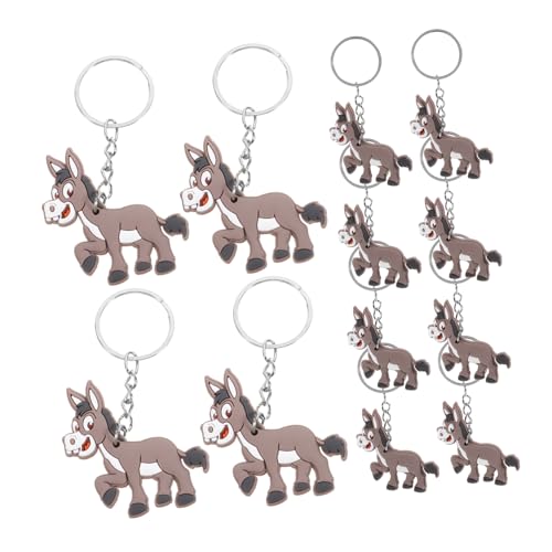 ERINGOGO 12Stücke Schlüsselanhänger Niedliche Tiercharms Für Langlebiger Schlüsselbund Aus Stabilem Material Geburtstagsgeschenk Oder Party Mitgebsel von ERINGOGO