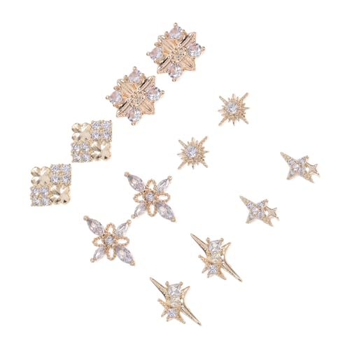 ERINGOGO 12Stücke Strass Nagel Charms Nagel Accessoires Dekorative Nagelkunst Zubehör für Kreative DIY Nageldesigns Langlebig und Sicher für Glamouröse Nagelgestaltung von ERINGOGO