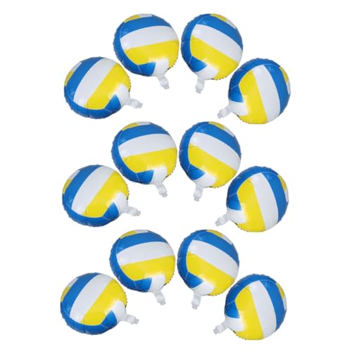 ERINGOGO 12Stücke Volleyball Folienballons für Sport Themenpartys und Geburtstagsfeiern Dekorationen und Foto Requisiten Stabil und Sicher von ERINGOGO