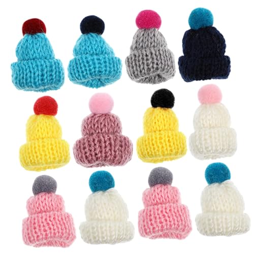 ERINGOGO 12stücke Miniatur Strickmützen Dekorative Puppenhüte Für DIY Bastelprojekte Weihnachtsdeko Und Kreative Zufällige Farben ERINGOGO 12stücke Miniatur Strickmützen Dekorative Puppenhüte Für DIY Bastelprojekte Weihnachtsdeko Und Kreative Zufällige Farben von ERINGOGO