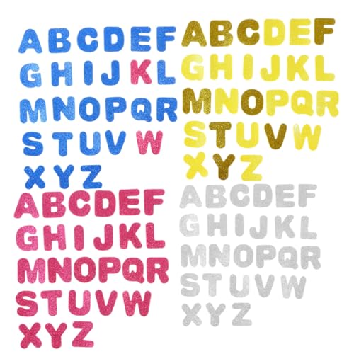 ERINGOGO 130 Stück Teiliges Glitzernde Buchstaben Sticker Selbstklebend aus Bunter Nicht Gewebter Eva Folie DIY Bastelaufkleber für Kreative Dekoration für Scrapbooks Karten und ERINGOGO 130 Stück Teiliges Glitzernde Buchstaben Sticker Selbstklebend aus Bunter Nicht Gewebter Eva Folie DIY Bastelaufkleber für Kreative Dekoration für Scrapbooks Karten und von ERINGOGO