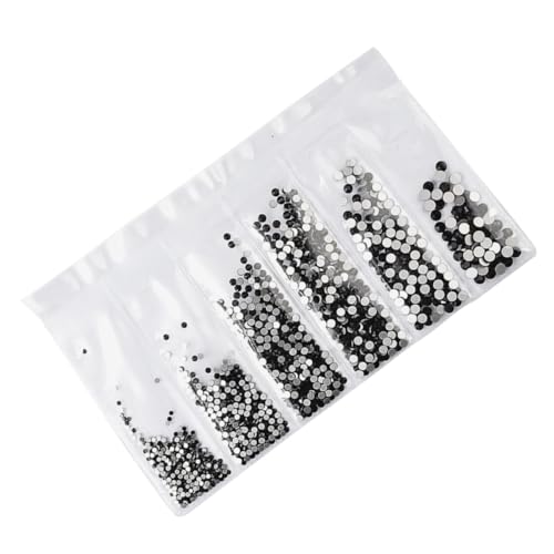 ERINGOGO 1364 Stück Teiliges Nail Art Strasssteine Schwarz Flache Rückseite Langlebig Leicht DIY Maniküre Dekoration für Natürliche und Künstliche Nägel Geeignet für Damen Professionell ERINGOGO 1364 Stück Teiliges Nail Art Strasssteine Schwarz Flache Rückseite Langlebig Leicht DIY Maniküre Dekoration für Natürliche und Künstliche Nägel Geeignet für Damen Professionell von ERINGOGO
