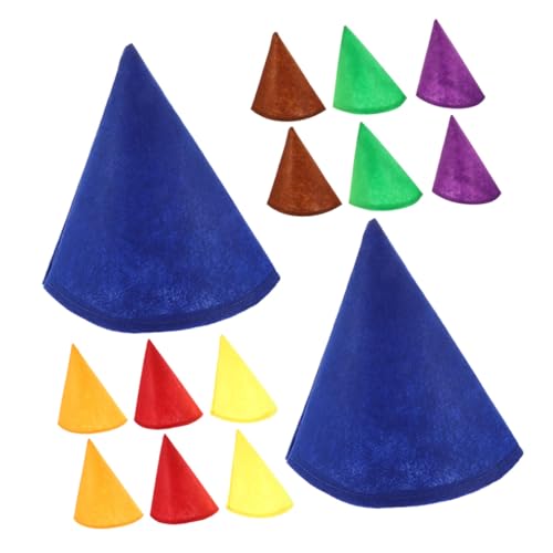 ERINGOGO 14 Stück Teiliges Bunte Filz Zwergenhüte Kegelform für Erwachsene und Farbenfrohe Partyhüte für Halloween Geburtstag Cosplay Vielseitige Festtagsdekoration ERINGOGO 14 Stück Teiliges Bunte Filz Zwergenhüte Kegelform für Erwachsene und Farbenfrohe Partyhüte für Halloween Geburtstag Cosplay Vielseitige Festtagsdekoration von ERINGOGO