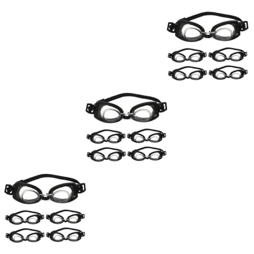 ERINGOGO 15 STK Mini Schwimm Brille Puppenbrillen Zubehör für Babypuppen Gläser Babyspielzeug Puppenkostüm Brille Puppe Brille Spielzeug Kleidung Requisiten Badeanzug Plastik von ERINGOGO