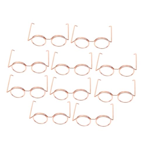 ERINGOGO 15 Stück Mini-Brillenspielzeug metallische Gläser Puppenbrille aus Draht Brillengestell Minibrille für Puppe Miniatur-Brille Brille Miniaturrunde Brillen Drahtrandbrille ERINGOGO 15 Stück Mini-Brillenspielzeug metallische Gläser Puppenbrille aus Draht Brillengestell Minibrille für Puppe Miniatur-Brille Brille Miniaturrunde Brillen Drahtrandbrille von ERINGOGO