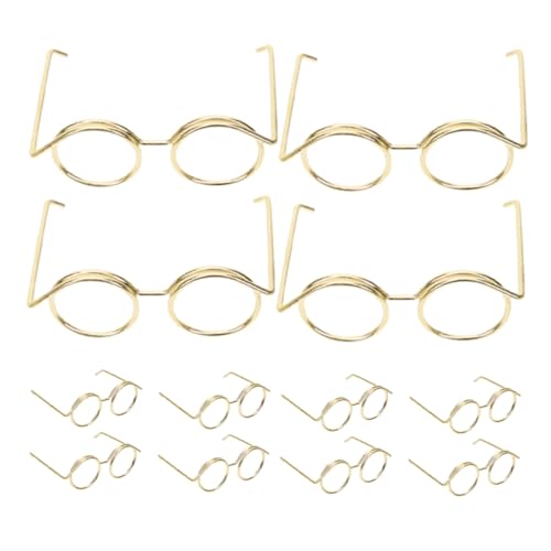 ERINGOGO 15 Stück Miniatur Brillen für Puppen Teiliges Metallrahmen Runde Brille für Puppen für Dekoration und Kostümgestaltung und Leicht Accessoires für Puppenliebhaber ERINGOGO 15 Stück Miniatur Brillen für Puppen Teiliges Metallrahmen Runde Brille für Puppen für Dekoration und Kostümgestaltung und Leicht Accessoires für Puppenliebhaber von ERINGOGO