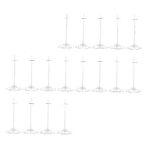 ERINGOGO 17Stücke Teiliges Puppenständer Transparente Display für Puppen Robuste Basis für Sichere Aufbewahrung und Präsentation Kinderzimmer und Spielzeugliebhaber von ERINGOGO