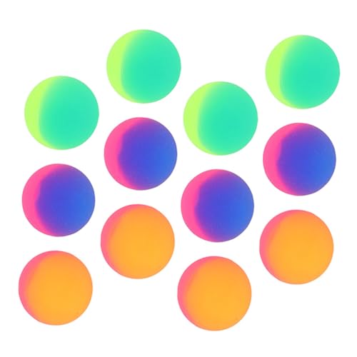 ERINGOGO 18 Stück Teiliges Bunte Elastische Gummibälle Springende Bälle für Partygeschenke Klassenzimmerpreise für Drinnen und Draußen Spielspaß bei Schul und Gemeinschaftsevents von ERINGOGO