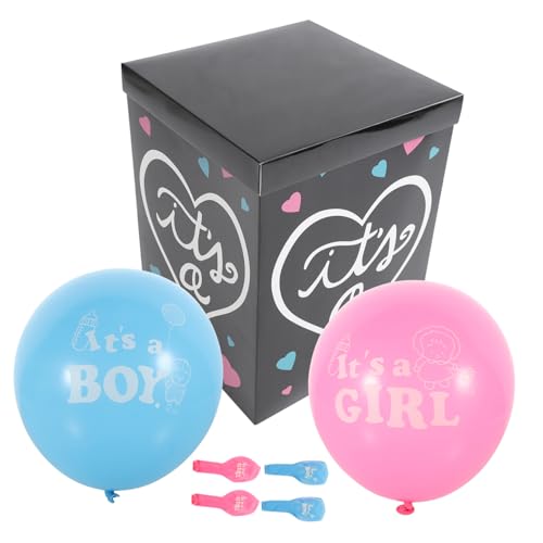 ERINGOGO 1Satz Geschlechtsoffenbarungsbox Mit Luftballons Dekoration Für Babyparty Schwarze Box Mit Blauen Und Ballons Partyzubehör Für Gender Reveal Und Shower ERINGOGO 1Satz Geschlechtsoffenbarungsbox Mit Luftballons Dekoration Für Babyparty Schwarze Box Mit Blauen Und Ballons Partyzubehör Für Gender Reveal Und Shower von ERINGOGO