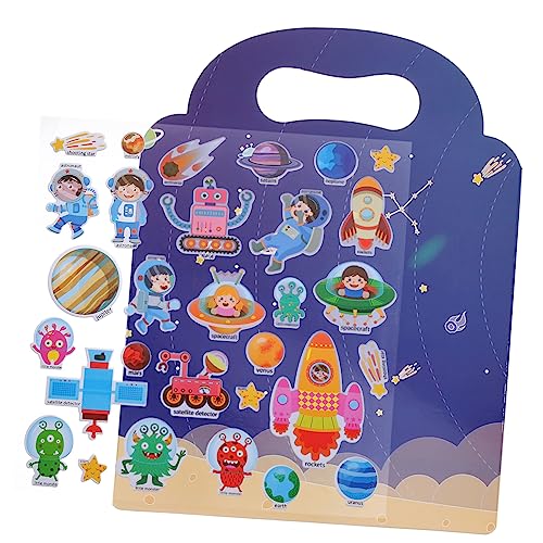 ERINGOGO 1Satz Wiederverwendbares Aufkleberbuch Für DIY Stickerbuch Ablösbaren Stickern Kreatives Für Kleinkinder Fördert Vorstellungskraft Und Spaß Beim Für Zuhause von ERINGOGO