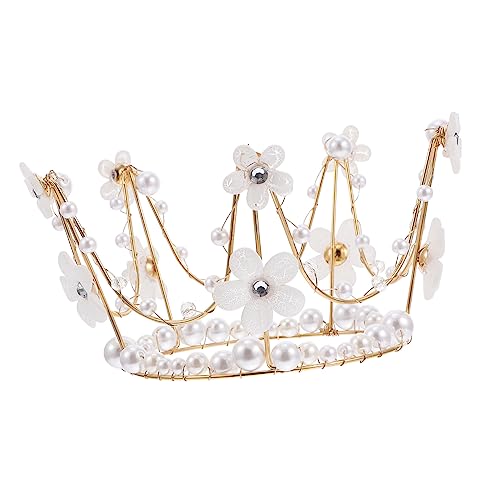 ERINGOGO 1Stück Einfacher Perlkrone Kuchen Dekorationsaufsatz Brautkopfschmuck Für Hochzeiten Und Geburtstagsfeiern Eleganter Tortenaufsatz Für Besondere Anlässe ERINGOGO 1Stück Einfacher Perlkrone Kuchen Dekorationsaufsatz Brautkopfschmuck Für Hochzeiten Und Geburtstagsfeiern Eleganter Tortenaufsatz Für Besondere Anlässe von ERINGOGO