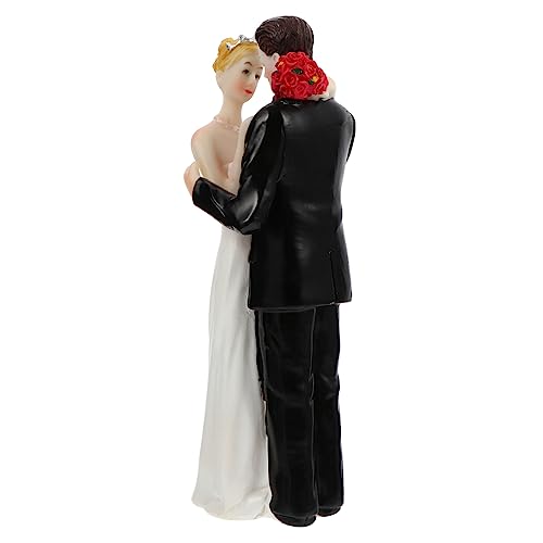ERINGOGO 1Stück Hochzeitstorte Dekoration und Figuren aus Hochwertigem Harz Wiederverwendbar Lebendige Details für Hochzeitsfeiern Tortenstecker für Festliche von ERINGOGO
