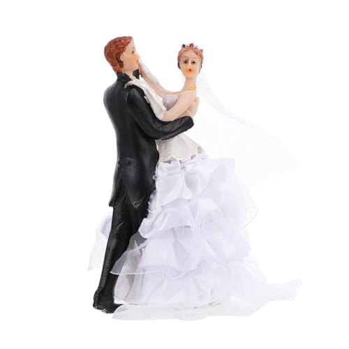 ERINGOGO 1Stück Kuchenfigur Brautpaar Design für Hochzeiten Tortenstecker aus Langlebigem Material für Hochzeitsfeiern und Kreative Kuchendekoration von ERINGOGO