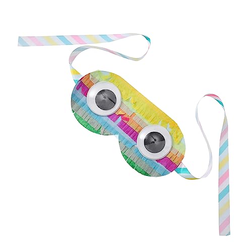 ERINGOGO 1Stück Pinata Augenbinde für Lustige Augenmaske aus Hochwertigem Material Geburtstagsfeiern und Kreative Spiele Leuchtende Farben von ERINGOGO