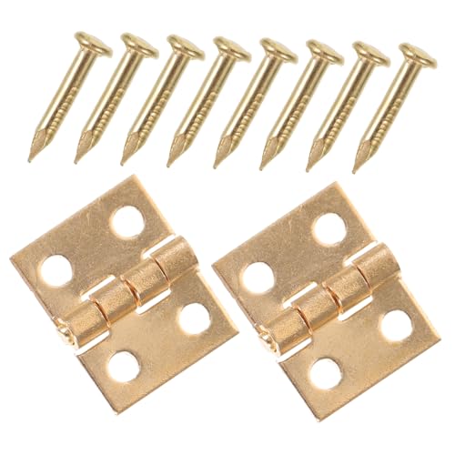 ERINGOGO 1paar Miniatur Scharniere Für -türen Und Fenster Möbel Zubehör Hochwertige Mini-Hinge Für Miniatur-Dekoration Maßstab von ERINGOGO