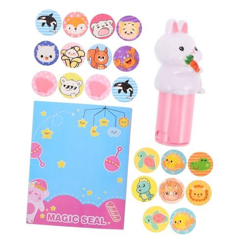 ERINGOGO 1satz Niedliche Junge Mädchen Sticker Stempel Spielzeug Wasserdichter Cartoon-hase Für Bastelprojekte Scrapbooking Und Belohnungen Geschlechtsneutraler Spaß Für Jungen Und von ERINGOGO