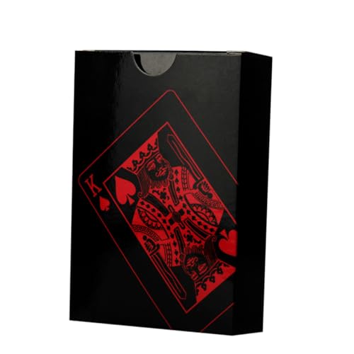 ERINGOGO 1satz Wasserdichtes PVC Kartenspiel Kreative Wiederverwendbare Pokerkarten Mit Pappbox Rot Für Familienunterhaltung Und ERINGOGO 1satz Wasserdichtes PVC Kartenspiel Kreative Wiederverwendbare Pokerkarten Mit Pappbox Rot Für Familienunterhaltung Und von ERINGOGO