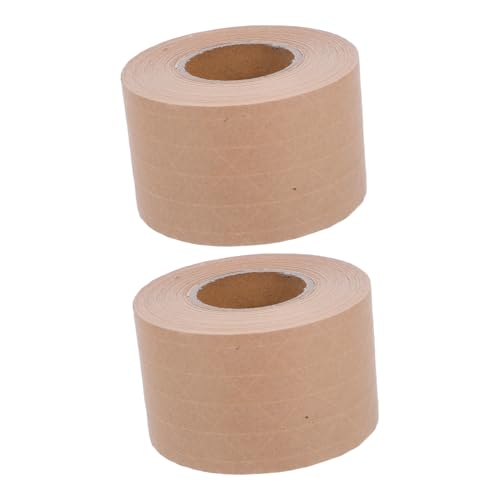 ERINGOGO 2 Rollen Kraftpapier Klebeband Wasseraktiviertes Schreibbares Gummiertes Verpackungsband Biologisch Abbaubar Starkes Klebeband für Versand und Kartonversiegelung ERINGOGO 2 Rollen Kraftpapier Klebeband Wasseraktiviertes Schreibbares Gummiertes Verpackungsband Biologisch Abbaubar Starkes Klebeband für Versand und Kartonversiegelung von ERINGOGO
