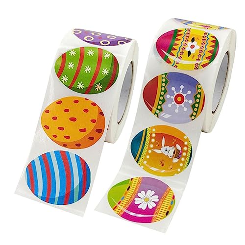 ERINGOGO 500 Stück Ostern Dekorative Aufkleber Ovale Aufkleberrollen Sicheres Material Cartoon Thema Für Tagebuch Und Taschendekor ERINGOGO 500 Stück Ostern Dekorative Aufkleber Ovale Aufkleberrollen Sicheres Material Cartoon Thema Für Tagebuch Und Taschendekor von ERINGOGO