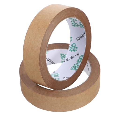 ERINGOGO 2 Rollen Papier klebeband Selbstklebend Kraft Verpackungsband Beschreibbar Stark Vielseitig für Umzugskartons Pakete und Dichtungsband Anwendungen ERINGOGO 2 Rollen Papier klebeband Selbstklebend Kraft Verpackungsband Beschreibbar Stark Vielseitig für Umzugskartons Pakete und Dichtungsband Anwendungen von ERINGOGO