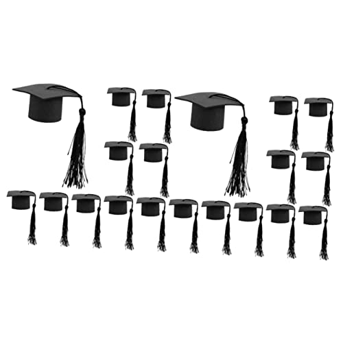 ERINGOGO 2 Sätze Bachelor Hut Dekoration Doktorhut Tortenaufsatz Abschlusskappe DIY Abschlusskappe Party Doktorhut Für Die Schule Quaste Schwarzer Vliesstoff 10 Stück * 2 ERINGOGO 2 Sätze Bachelor Hut Dekoration Doktorhut Tortenaufsatz Abschlusskappe DIY Abschlusskappe Party Doktorhut Für Die Schule Quaste Schwarzer Vliesstoff 10 Stück * 2 von ERINGOGO