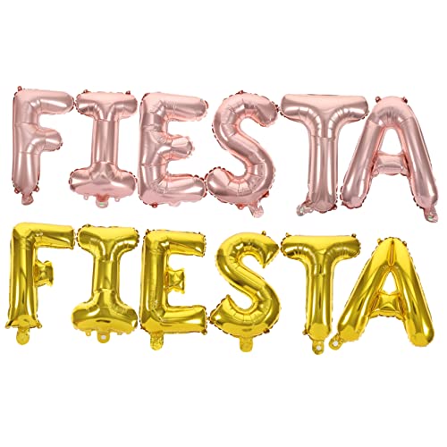 ERINGOGO 2 Sets Fiesta Thema Geburtstag Luftballons Aluminium Folie Dekorationen Party Favors Buchstaben Für Mardi Gras Fiesta von ERINGOGO