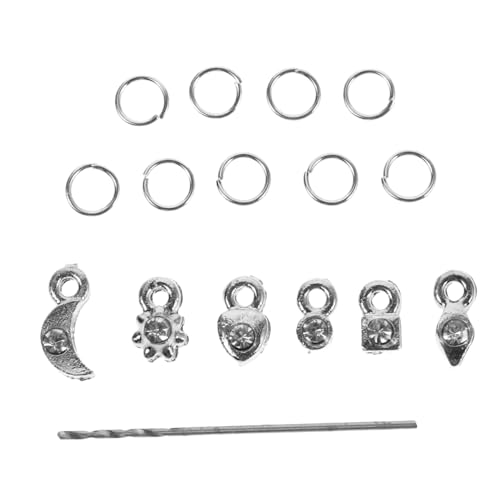 ERINGOGO 2 Sätze Nail Art Charms Silber DIY Nageldekorationen Nail Shop Supplies Vielseitige Nagelschmuck Zubehör für Professionelle und Private Verwendung von ERINGOGO