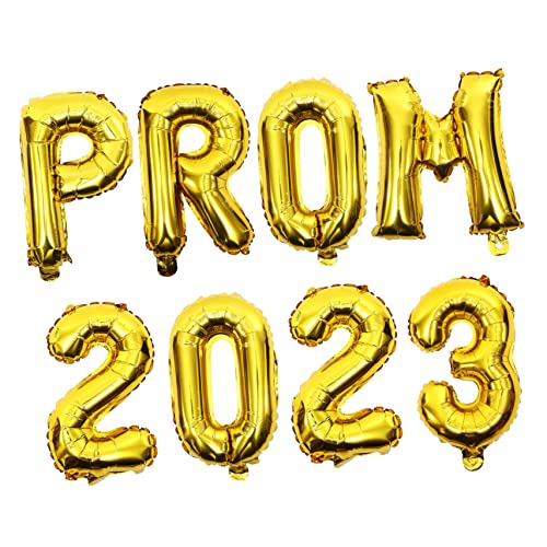 ERINGOGO 2 Sätze Prom Aluminiumfolie Luftballons Graduation Party Dekoration Goldene Ballons für Abschlussfeier Innen Außen Geeignet Einfache Anwendung für Festliche Atmosphäre von ERINGOGO