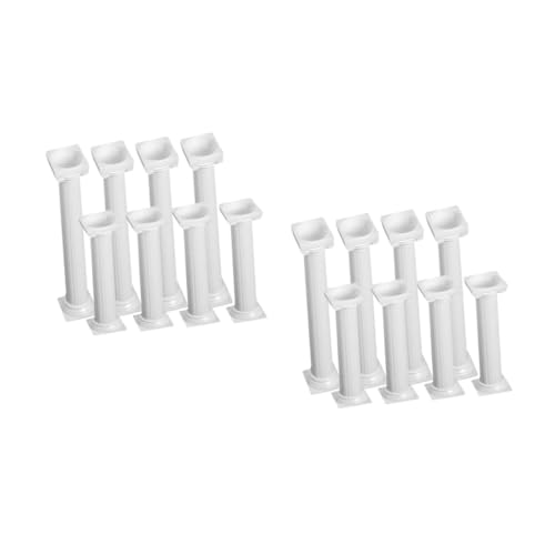 ERINGOGO 2 Sätze Römische Säule Kuchendekoration Hochzeitsdekoration Retro Römische Säule Sockeldekoration Kuchendübel Für Mehrstufige Kuchen Kuchensäulen Hochzeit 8 Stück * 2 ERINGOGO 2 Sätze Römische Säule Kuchendekoration Hochzeitsdekoration Retro Römische Säule Sockeldekoration Kuchendübel Für Mehrstufige Kuchen Kuchensäulen Hochzeit 8 Stück * 2 von ERINGOGO