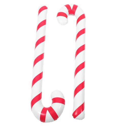 ERINGOGO 2 Stück Aufblasbare Zuckerstangen Ballons Rot Weiß Wiederverwendbare Weihnachtsdeko Außen Innen Kinderfreundliche Partydekoration für Weihnachten Geburtstag Festliche Atmosphäre ERINGOGO 2 Stück Aufblasbare Zuckerstangen Ballons Rot Weiß Wiederverwendbare Weihnachtsdeko Außen Innen Kinderfreundliche Partydekoration für Weihnachten Geburtstag Festliche Atmosphäre von ERINGOGO