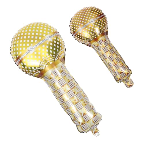 ERINGOGO 2 Stück Mikrofon-luftballons Aus Aluminiumfolie Eventdekorationen Für Feiern Geburtstage Hochzeiten Babypartys ERINGOGO 2 Stück Mikrofon-luftballons Aus Aluminiumfolie Eventdekorationen Für Feiern Geburtstage Hochzeiten Babypartys von ERINGOGO