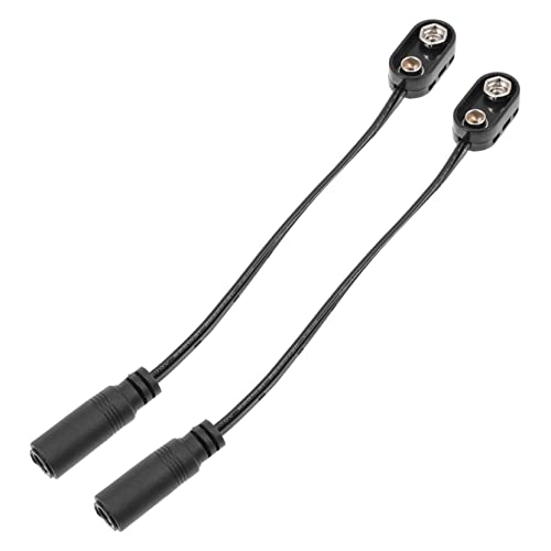 ERINGOGO 2 Stück Batteriekabel für Effekte Praktische Verbindungskabel für Musikinstrumente Langlebig und Zuverlässig für Musiker und Instrumentenzubehör von ERINGOGO