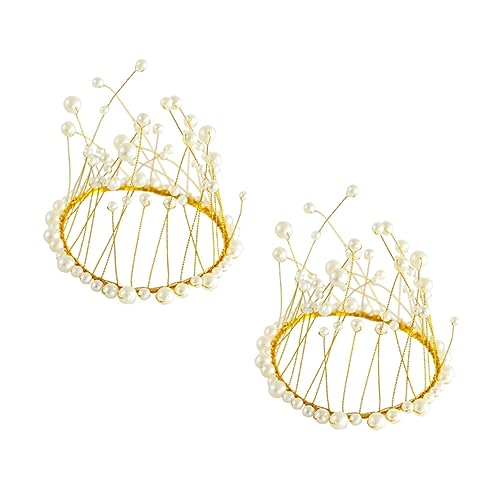 ERINGOGO 2 Stück Elegante Kuchenornamente mit Perlenkrone Stilvolle Dekoration für Geburtstags und Hochzeitsfeiern Langlebig und Praktisch für Besondere Anlässe ERINGOGO 2 Stück Elegante Kuchenornamente mit Perlenkrone Stilvolle Dekoration für Geburtstags und Hochzeitsfeiern Langlebig und Praktisch für Besondere Anlässe von ERINGOGO