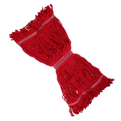 ERINGOGO 2 Stück Ersatz Baumwoll Mop Kopf Waschbare Abnehmbare Mop Ersatzköpfe mit Hoher Wasseraufnahme Langlebigem Baumwollgarn für Küche Bad und Schlafzimmer Bodenreinigung von ERINGOGO