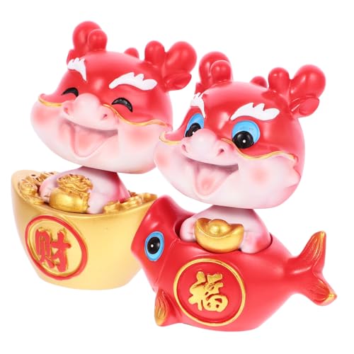 ERINGOGO 2 Stück Jahr des Drachen-Ornaments Panda-Cupcake-Topper Miniatur Figuren Gnom Office Decoration glucksbringer car Decoration Sternzeichen aus Harz Mini-Drache rot ERINGOGO 2 Stück Jahr des Drachen-Ornaments Panda-Cupcake-Topper Miniatur Figuren Gnom Office Decoration glucksbringer car Decoration Sternzeichen aus Harz Mini-Drache rot von ERINGOGO