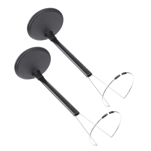 ERINGOGO 2 Stück Kreativer Puppenständer aus Robustem PVC Tragbar und Höhenverstellbar Schwarzes Aufbewahrungsregal für Puppen für Zuhause und Geschäft zur Platzsparenden Präsentation von ERINGOGO