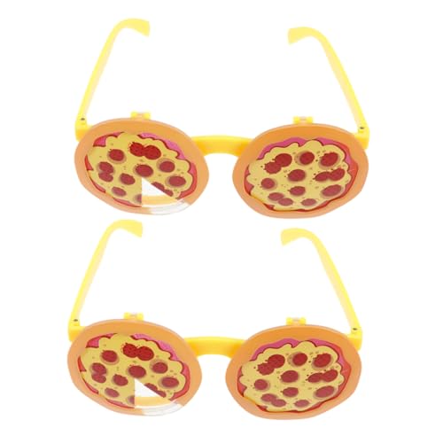 ERINGOGO 2 Stück Lustige Pizza Brille Unisex Partybrille für Valentinstag Karneval Foto Requisiten Spaßige Brillen für Feierlichkeiten ERINGOGO 2 Stück Lustige Pizza Brille Unisex Partybrille für Valentinstag Karneval Foto Requisiten Spaßige Brillen für Feierlichkeiten von ERINGOGO