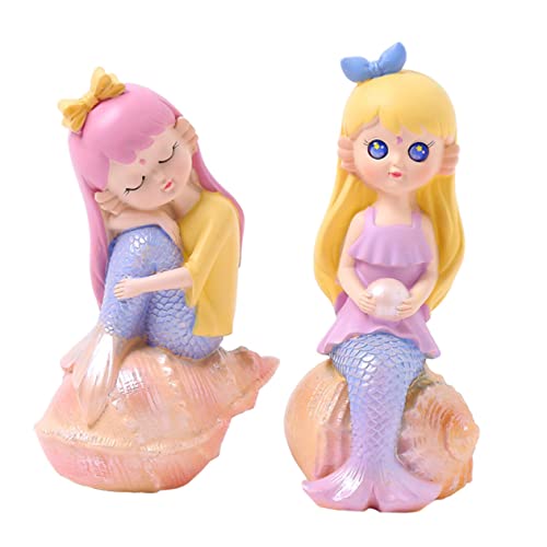 ERINGOGO 2 Stück Meerjungfrau-ornamente Hochzeitsdekorationen Meerjungfrau Geburtstagsdekoration Kuchendekor Im Cartoon-stil Backschmuck Zubehör Für Die Kuchendekoration Harz ERINGOGO 2 Stück Meerjungfrau-ornamente Hochzeitsdekorationen Meerjungfrau Geburtstagsdekoration Kuchendekor Im Cartoon-stil Backschmuck Zubehör Für Die Kuchendekoration Harz von ERINGOGO