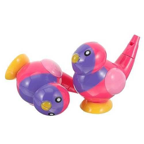 ERINGOGO 2 Stück Pfeifen Fun Vogelpfeife Pfeifen Für Tierrufspielzeug Vogelspielzeug Spielzeugpfeifen Pfeife Für Kleinkinder Vogelpfeife Aus Kunststoff Rosig Abs von ERINGOGO