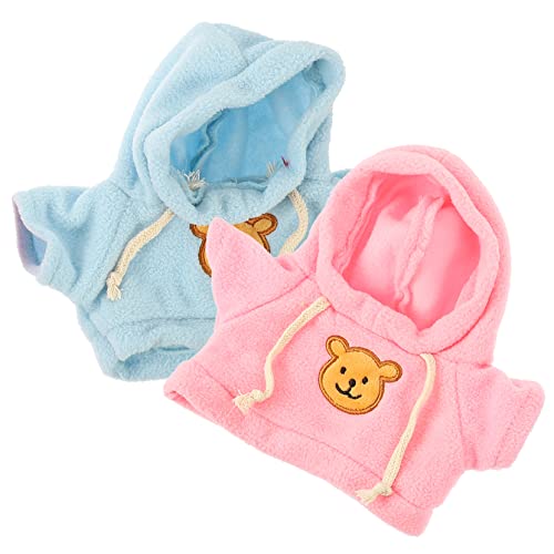 ERINGOGO 2 Stück Puppen ersetzen Kleidung Stofftierkleidung Plüsch Outfit tragen Mädchen puppenkleidung Puppen Kleidung Puppen Accessoires Puppenkostüm austauschbare Bärenkleidung von ERINGOGO