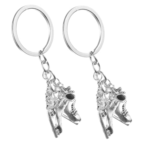 ERINGOGO 2 Stück Schlittschuh Schlüsselanhänger Schneeflocke Eiskunstlauf Schmuck Robust Vielseitig Für Taschen Und Schlüssel Eislaufen Fans von ERINGOGO