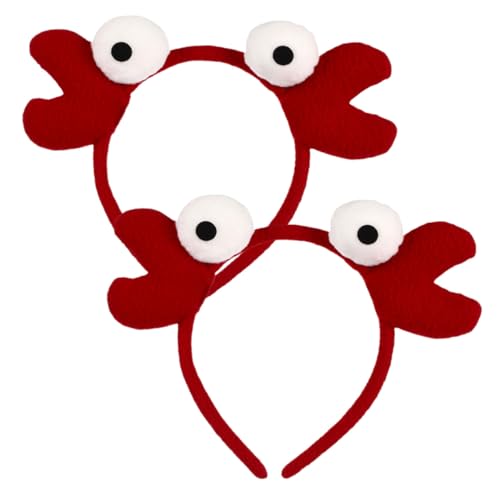 ERINGOGO 2 Stück Süßes Teiliges Krabben Stirnband Cosplay Haarreifen Halloween Kopfschmuck Leichtes Komfortables Accessoire für Party und Kostüm Design mit Großäugiger Krabbe ERINGOGO 2 Stück Süßes Teiliges Krabben Stirnband Cosplay Haarreifen Halloween Kopfschmuck Leichtes Komfortables Accessoire für Party und Kostüm Design mit Großäugiger Krabbe von ERINGOGO